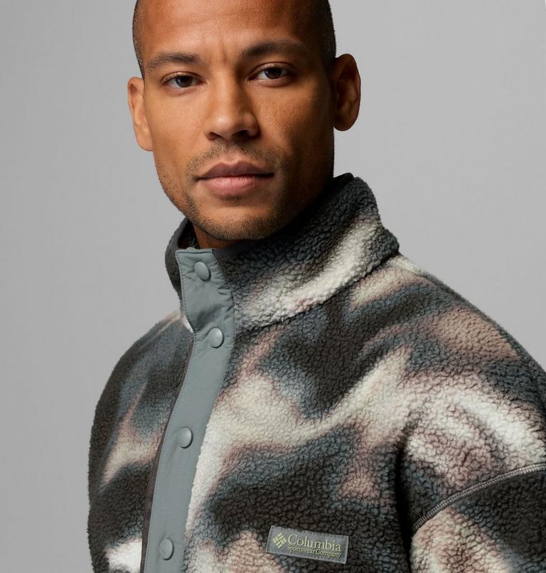 Men's Helvetia II Printed Half Snap Fleece, Color: Sedona Sage Dyeflow, image 5