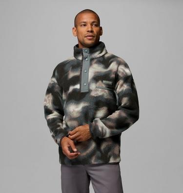 Men's Helvetia II Printed Half Snap Fleece, Color: Sedona Sage Dyeflow, image 3
