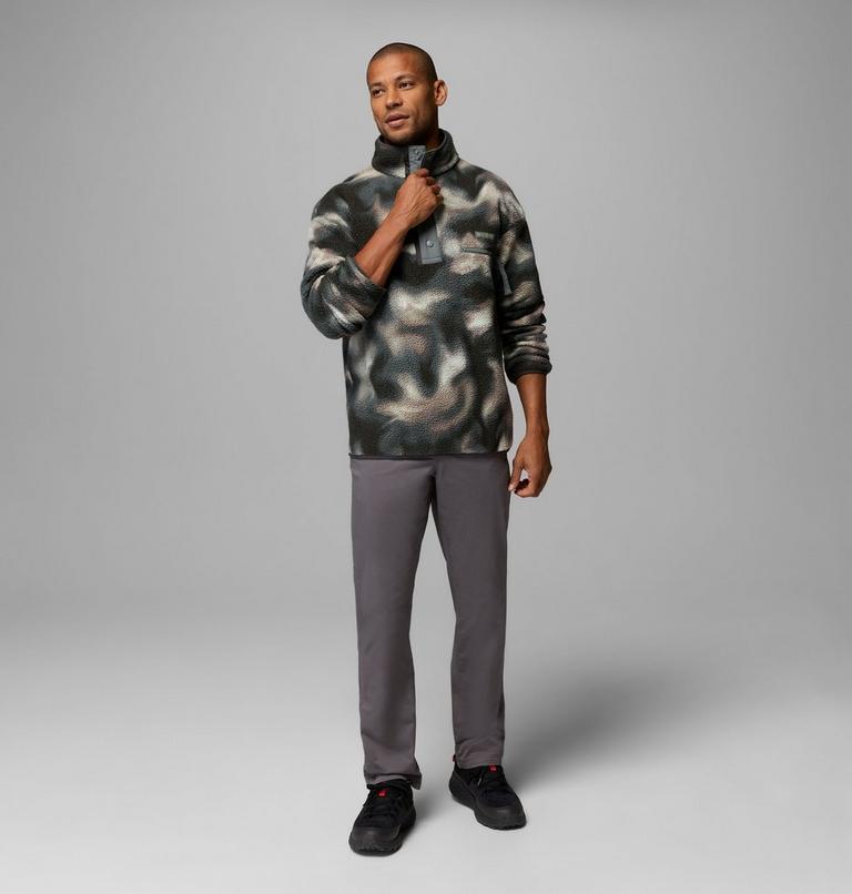 Men's Helvetia II Printed Half Snap Fleece, Color: Sedona Sage Dyeflow, image 2
