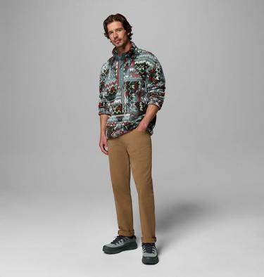 Men's Helvetia II Printed Half Snap Fleece, Color: Sedona Sage Geomix, image 10
