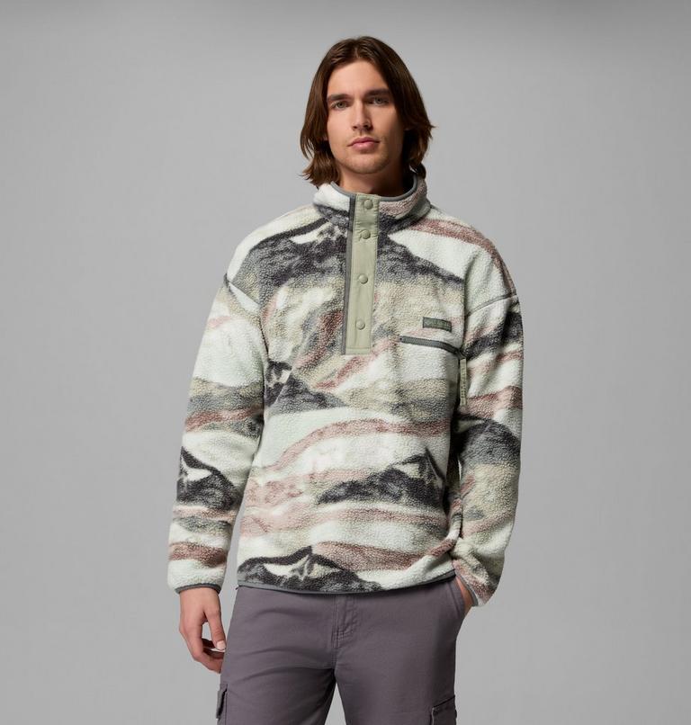 Men's Helvetia II Printed Half Snap Fleece, Color: Sedona Sage Summits, image 1