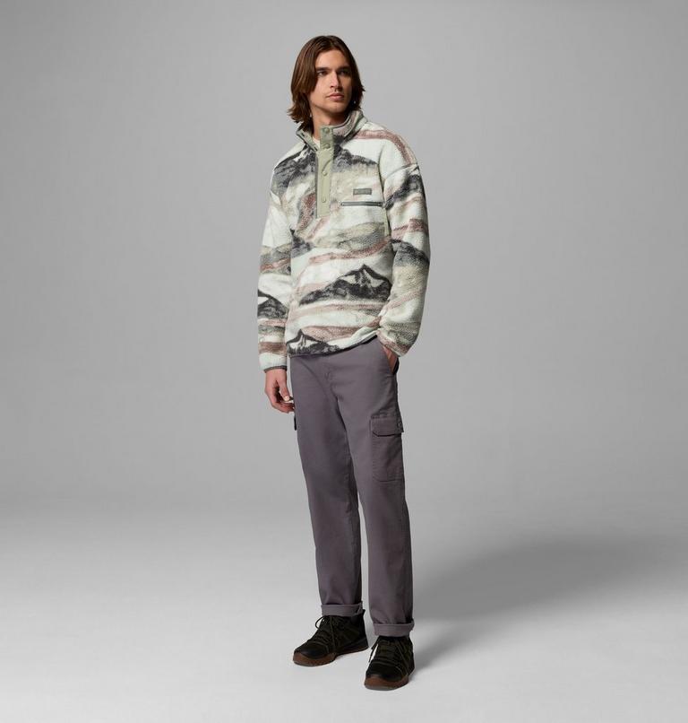 Men's Helvetia II Printed Half Snap Fleece, Color: Sedona Sage Summits, image 2