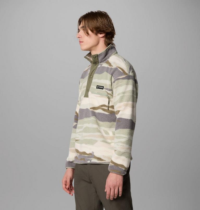 Helvetia II Printed Half Snap Fleece, Color: Safari Rouge Valley, image 4