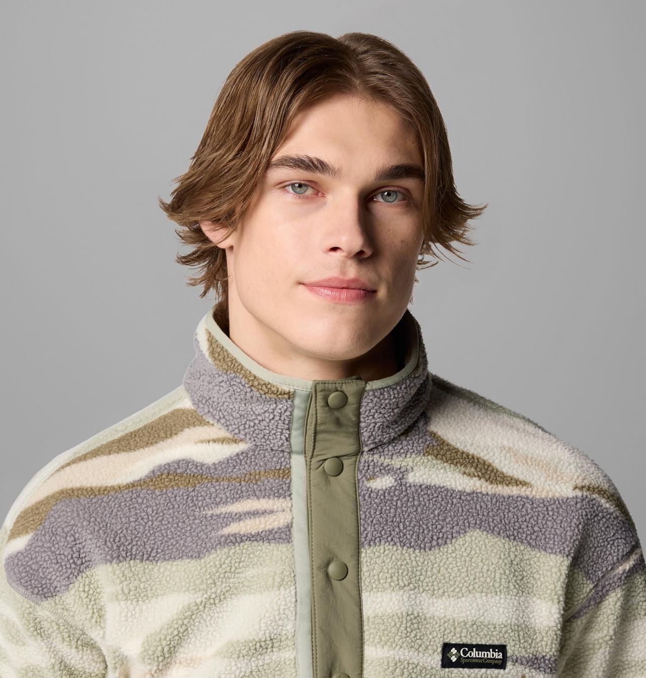 Men's Helvetia™ II Printed Half Snap Printed Fleece Pullover 5