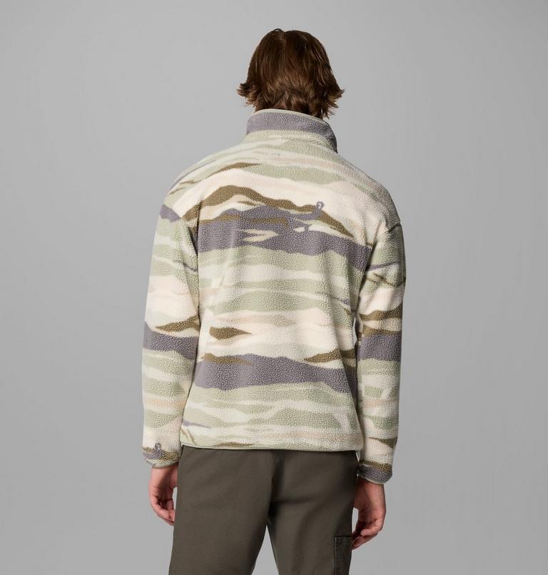 Helvetia II Printed Half Snap Fleece, Color: Safari Rouge Valley, image 3