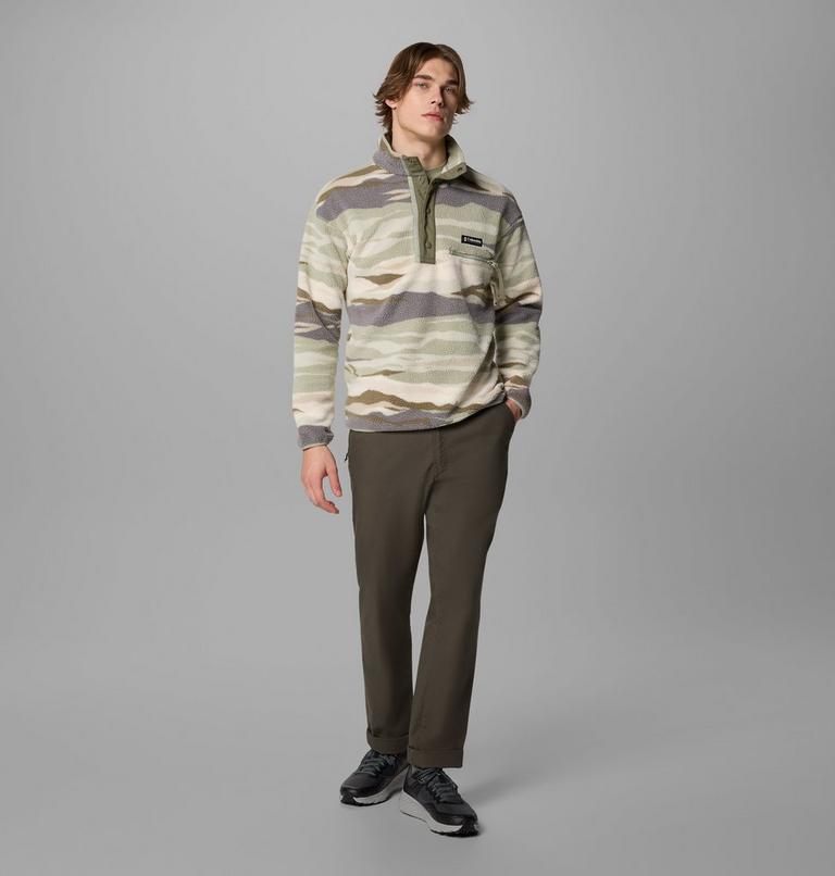 Helvetia II Printed Half Snap Fleece, Color: Safari Rouge Valley, image 2