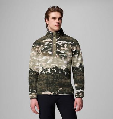 Men's Helvetia II Printed Half Snap Fleece, Color: Safari Sisters, image 3