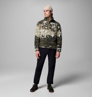 Men's Helvetia II Printed Half Snap Fleece, Color: Safari Sisters, image 4