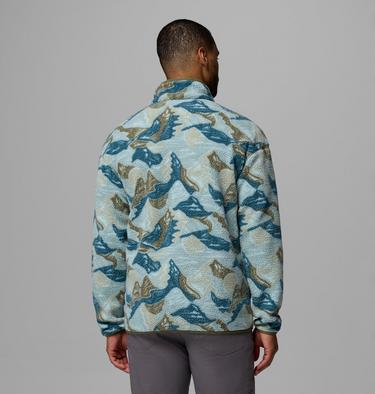 Men's Helvetia II Printed Half Snap Fleece, Color: Safari, Sunscapes, image 19