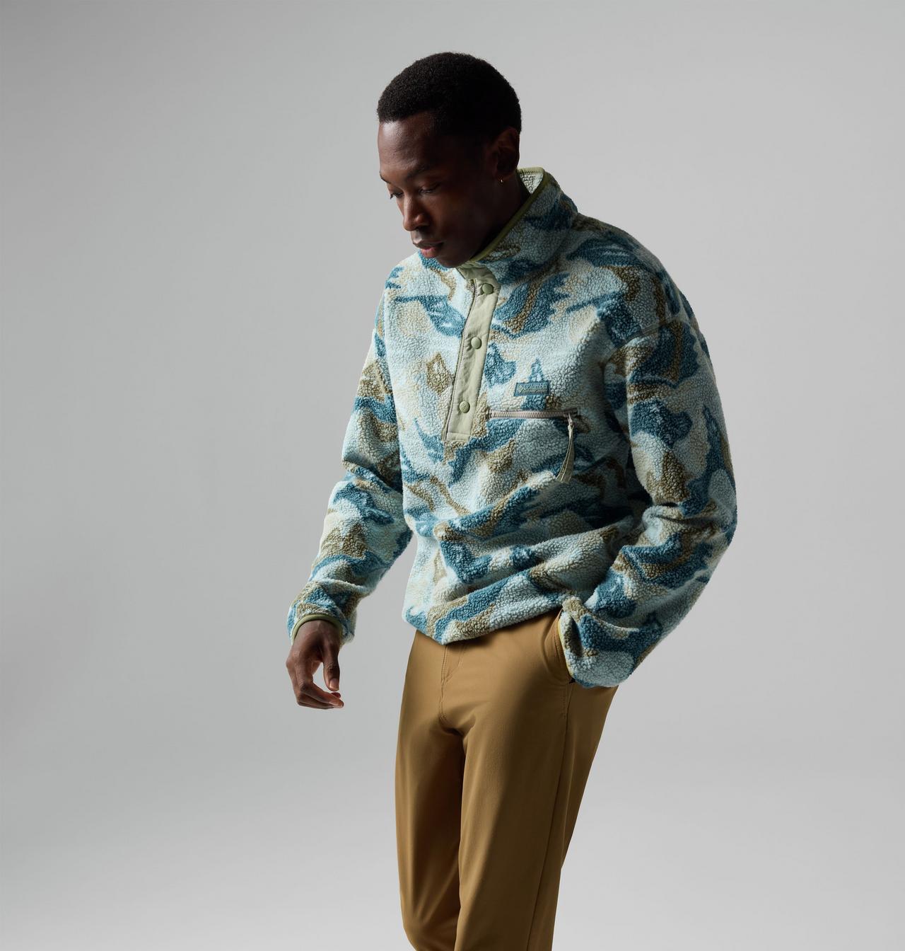 Men's Helvetia™ II Printed Half Snap Printed Fleece Pullover 6