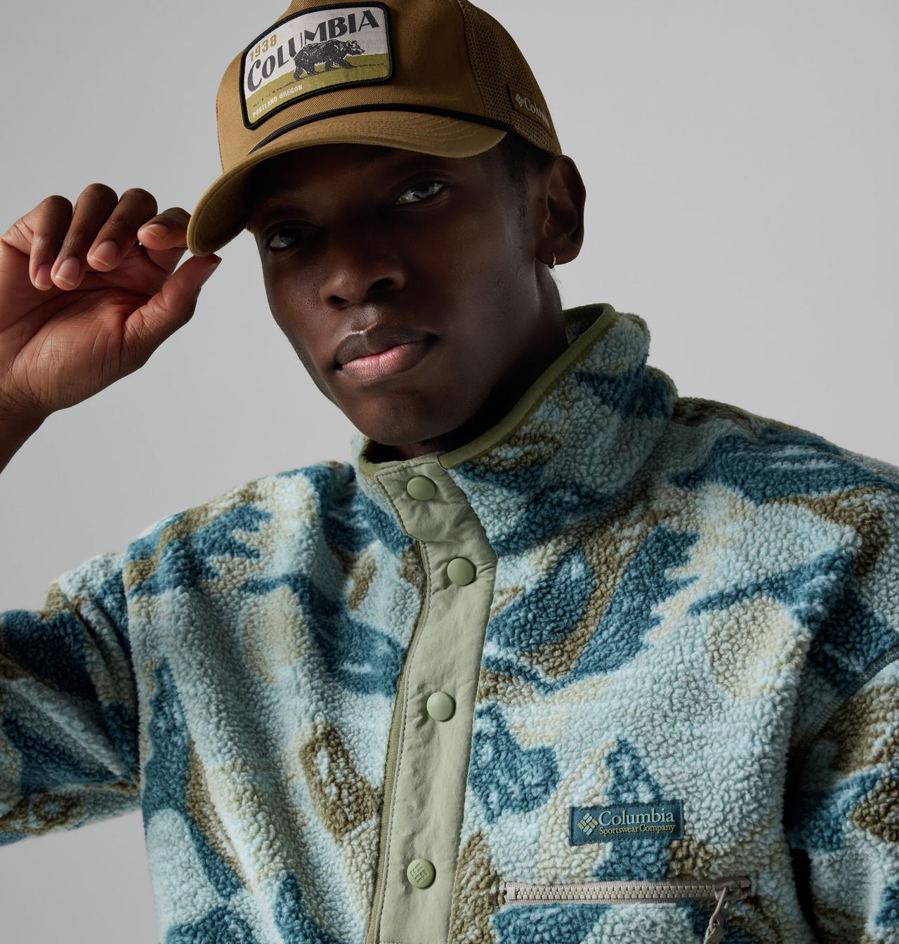 Men's Helvetia™ II Printed Half Snap Printed Fleece Pullover 7