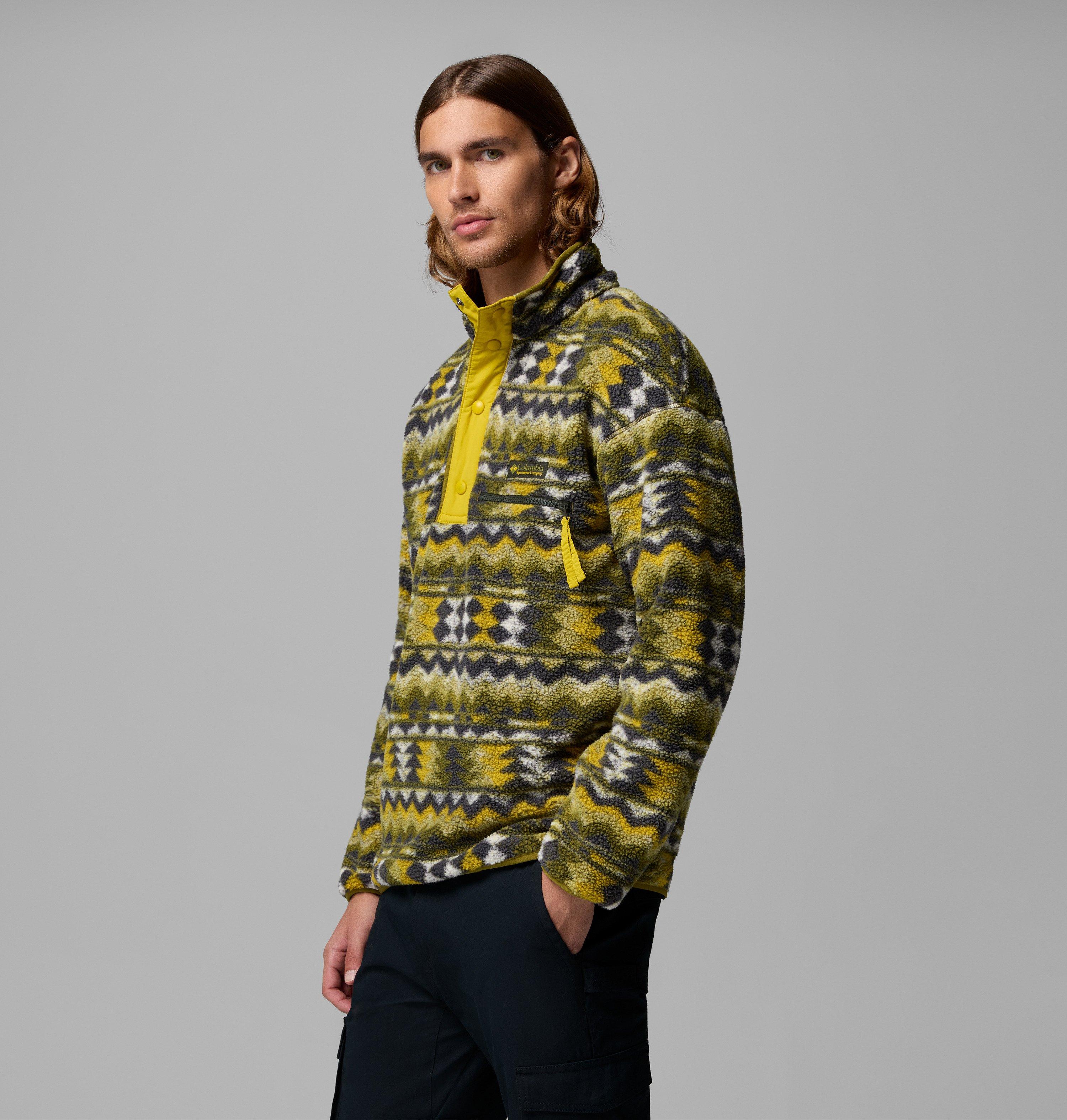 Men's Helvetia II Printed Half Snap Printed Fleece Pullover 4
