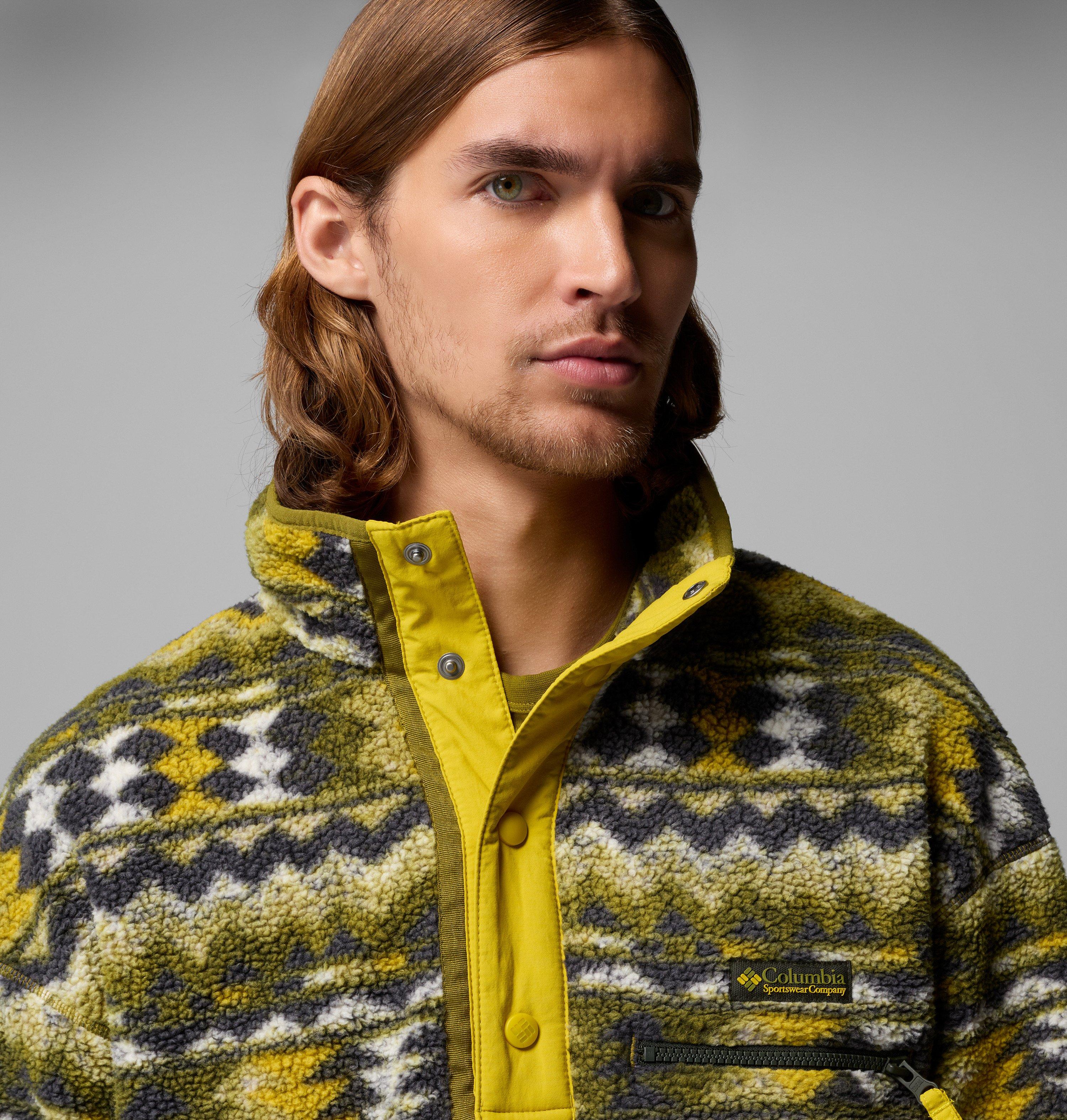 Men's Helvetia II Printed Half Snap Printed Fleece Pullover 5