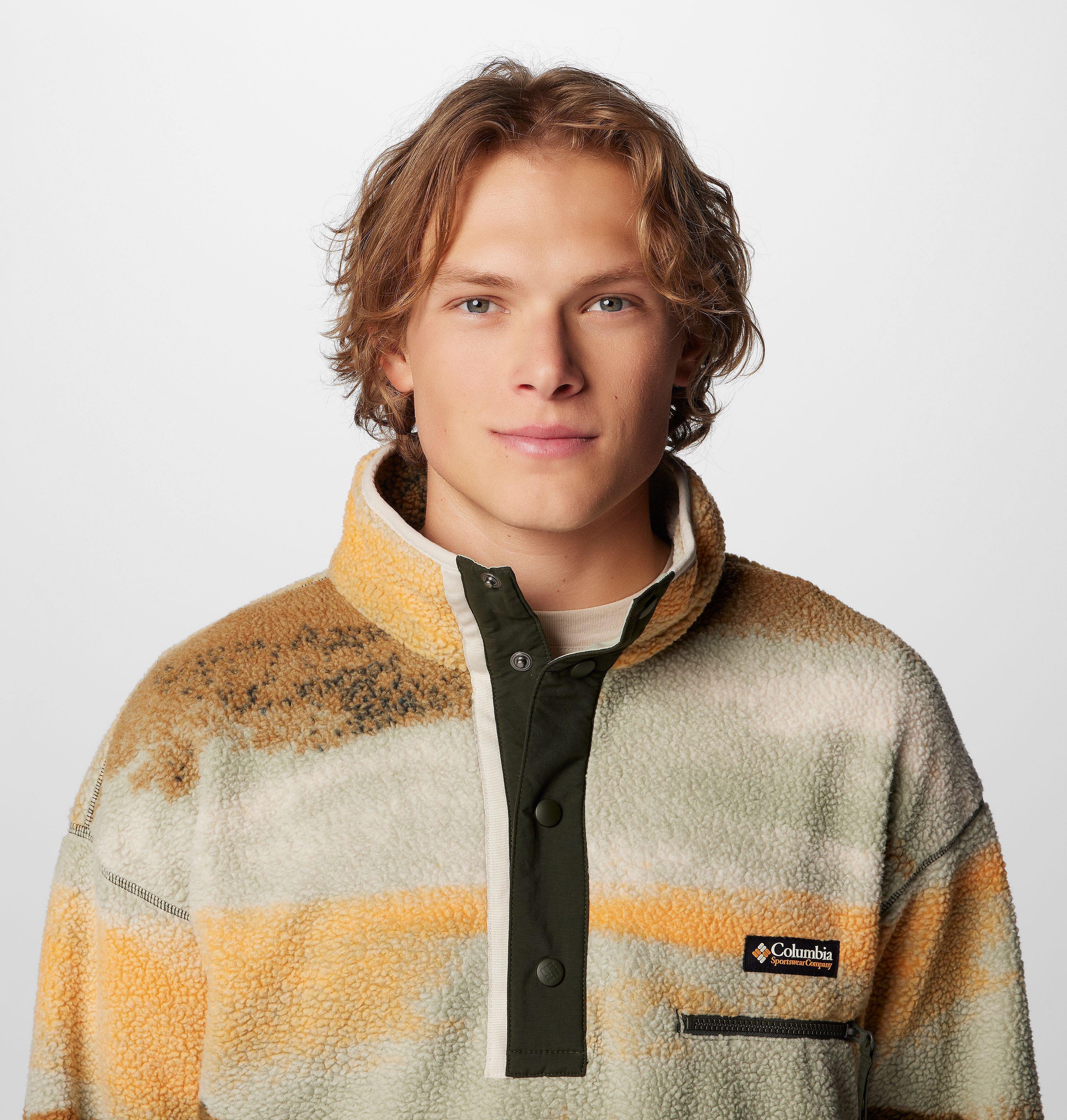 Men's Helvetia II Printed Half Snap Printed Fleece Pullover 5