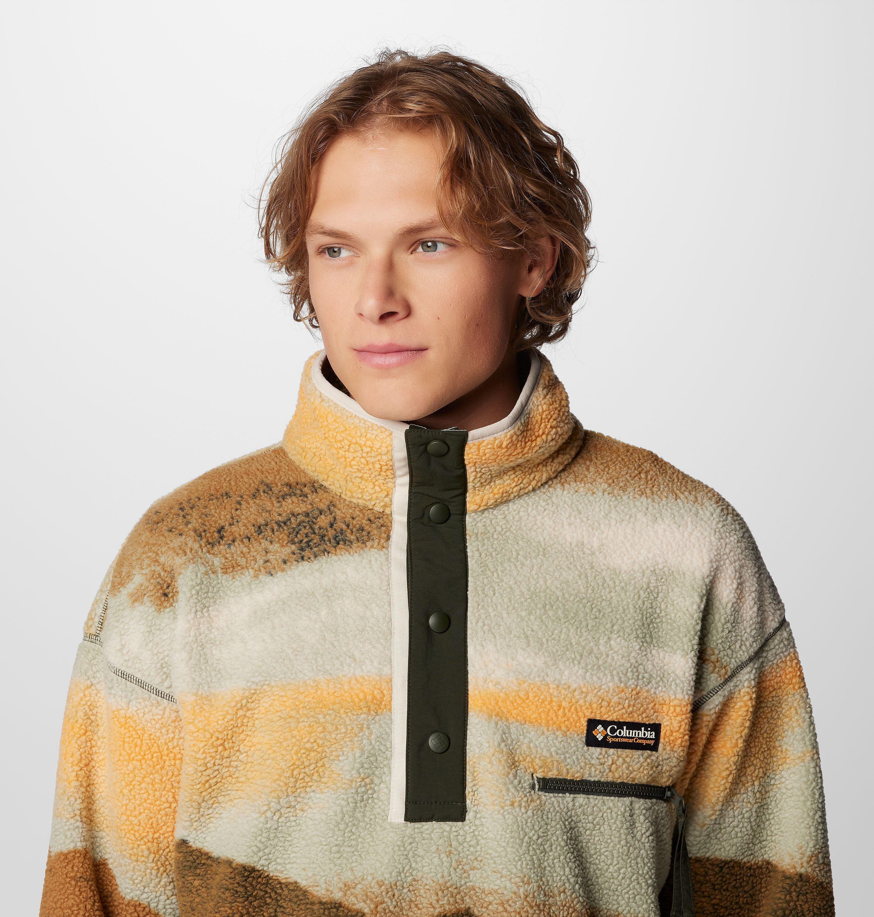 Men's Helvetia II Printed Half Snap Printed Fleece Pullover 7