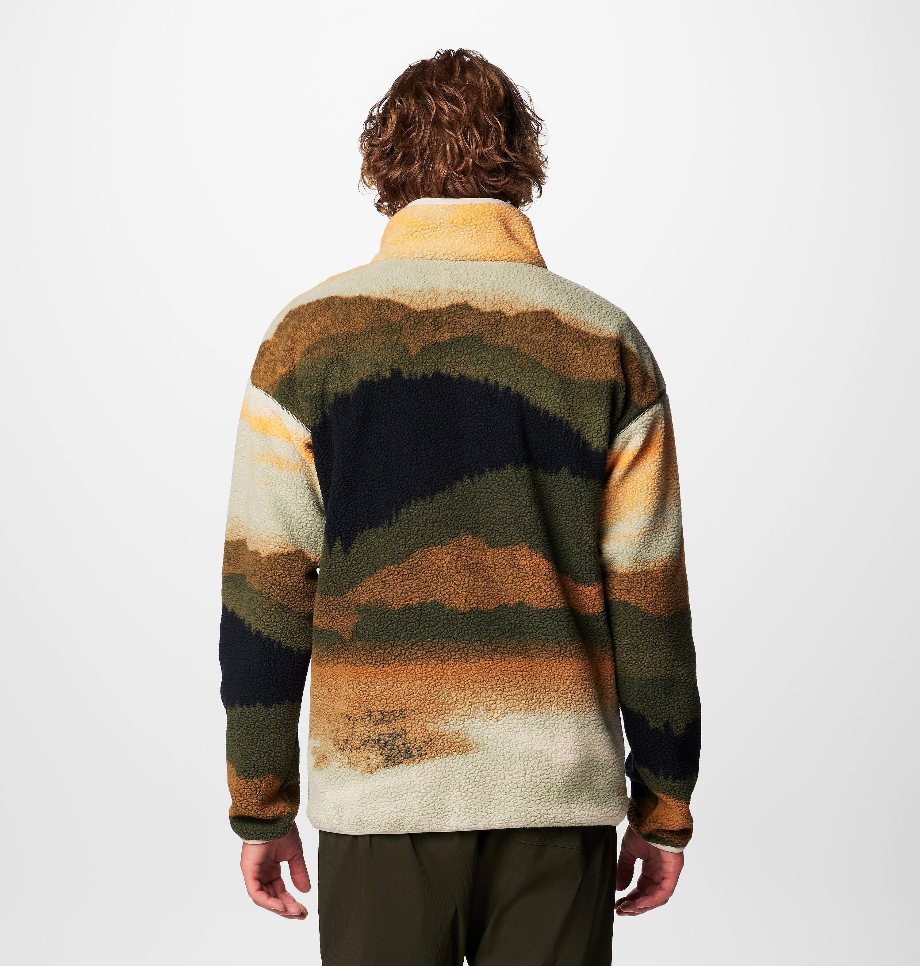 Men's Helvetia II Printed Half Snap Printed Fleece Pullover 2
