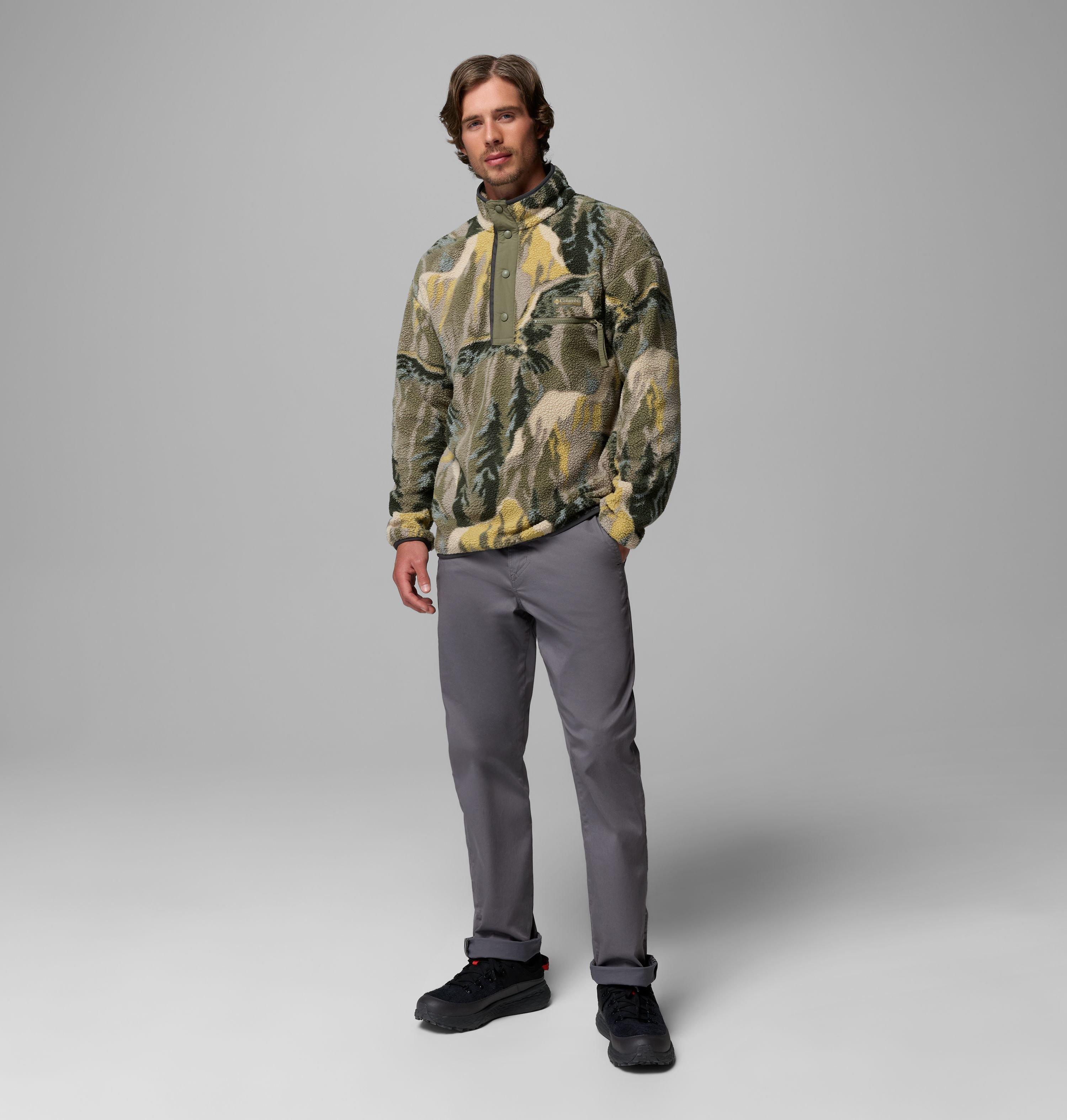Men's Helvetia II Printed Half Snap Printed Fleece Pullover | 397 | XL 2
