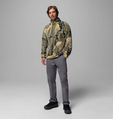 Men's Helvetia II Printed Half Snap Fleece, Color: Stone Green Soarin, image 8