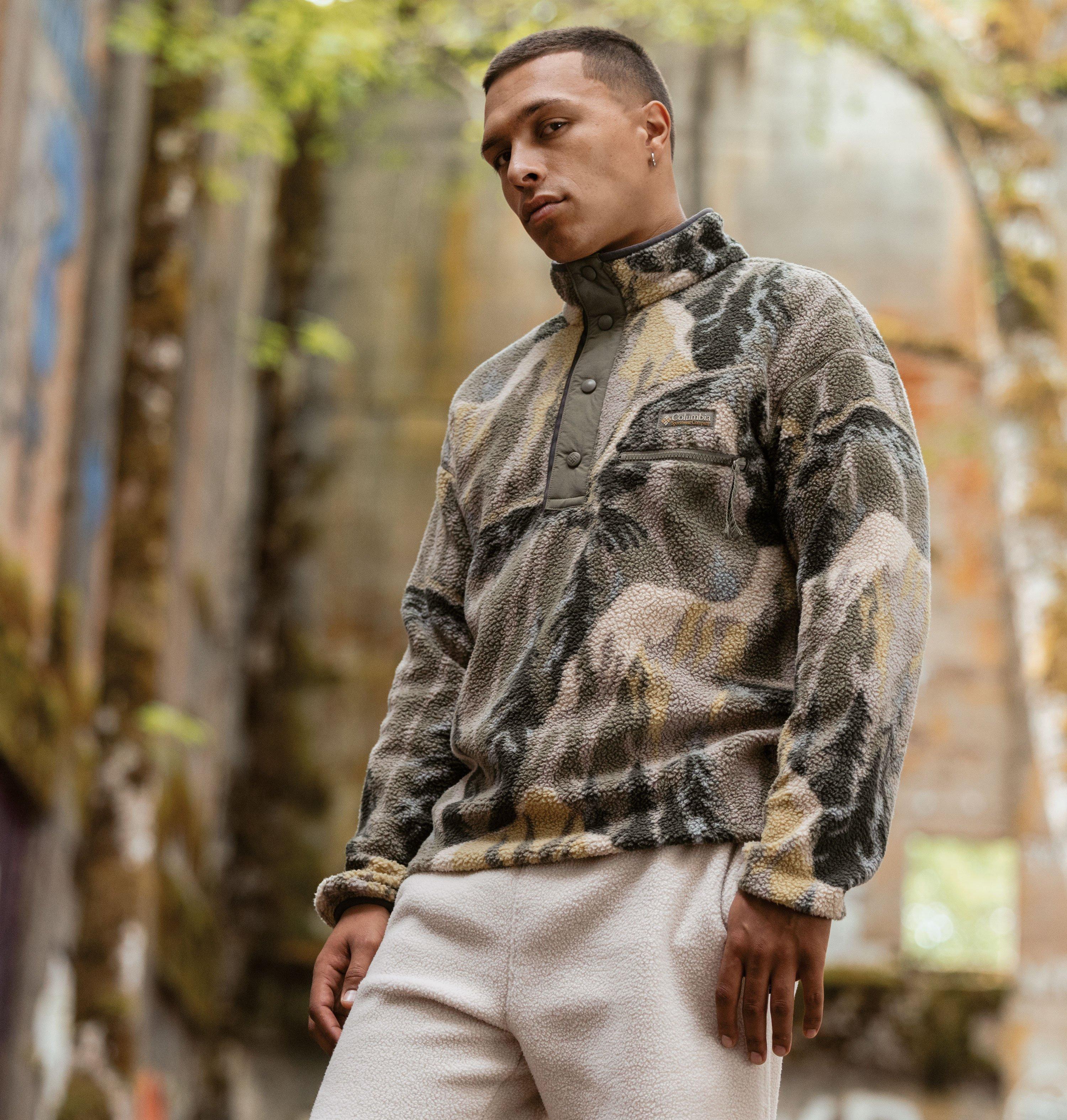 Men's Helvetia II Printed Half Snap Printed Fleece Pullover | 397 | L 7