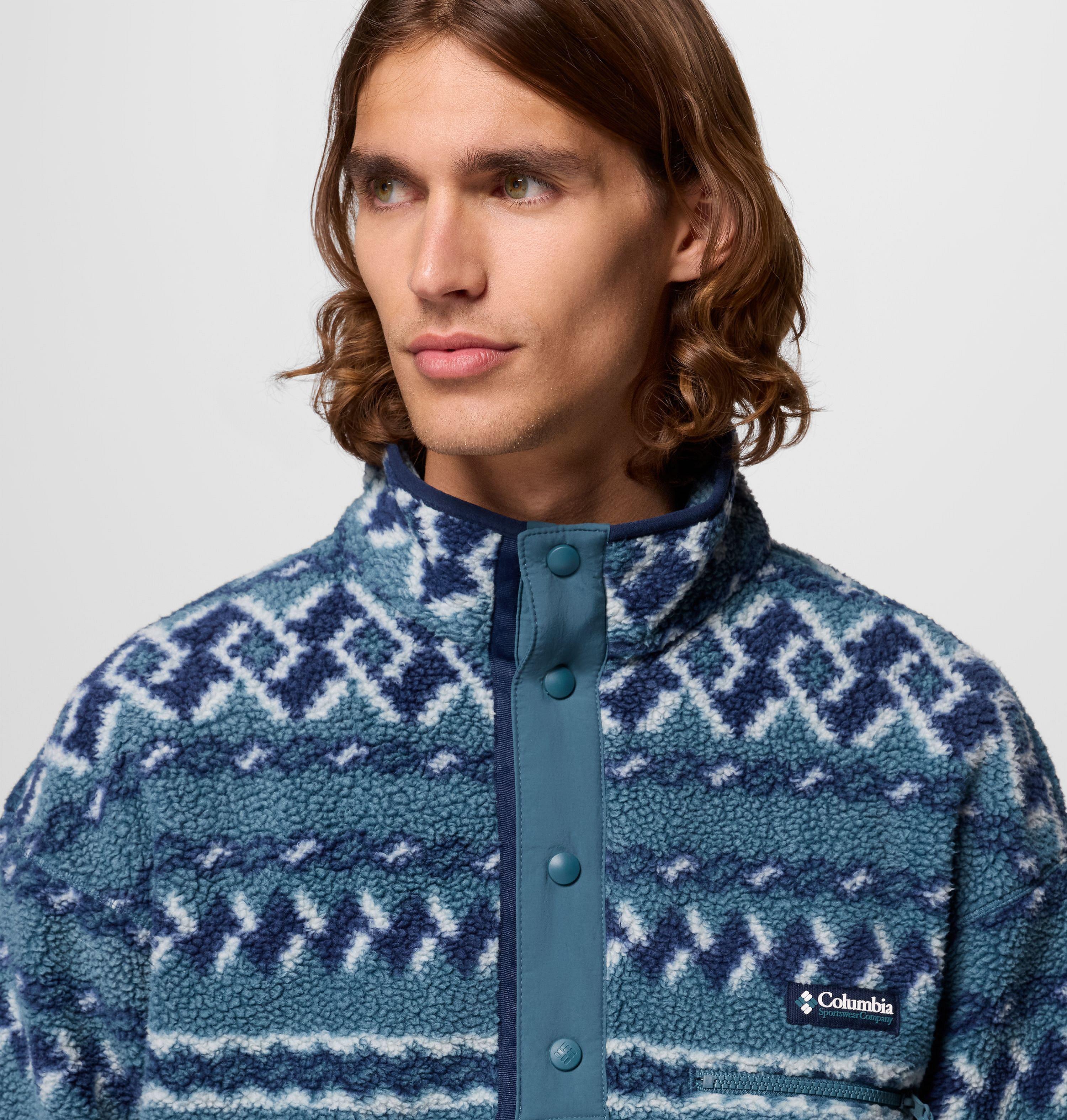 Men's Helvetia II Printed Half Snap Printed Fleece Pullover | 429 | L 5