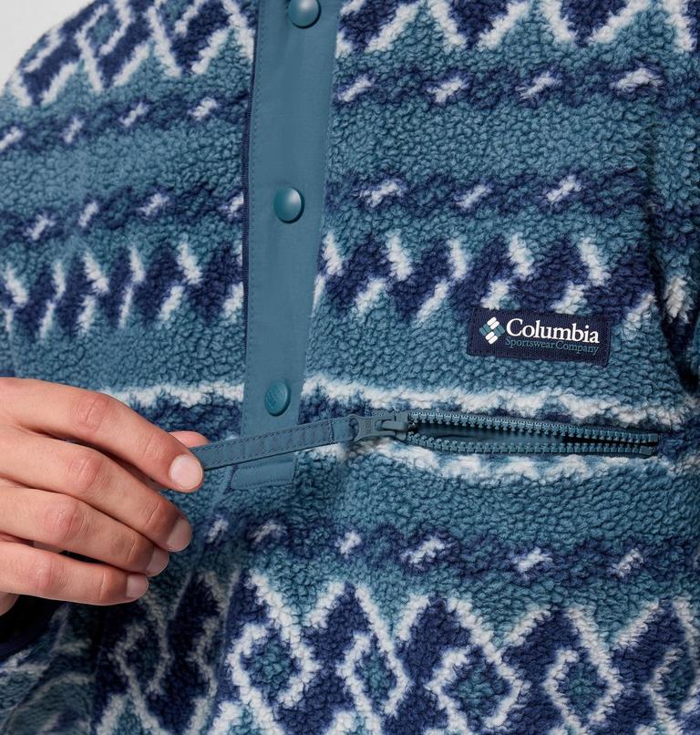 Helvetia II Printed Half Snap Fleece, Color: Everblue KnitKnot, image 6