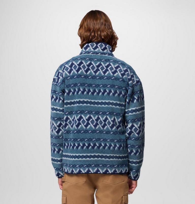 Helvetia II Printed Half Snap Fleece, Color: Everblue KnitKnot, image 3