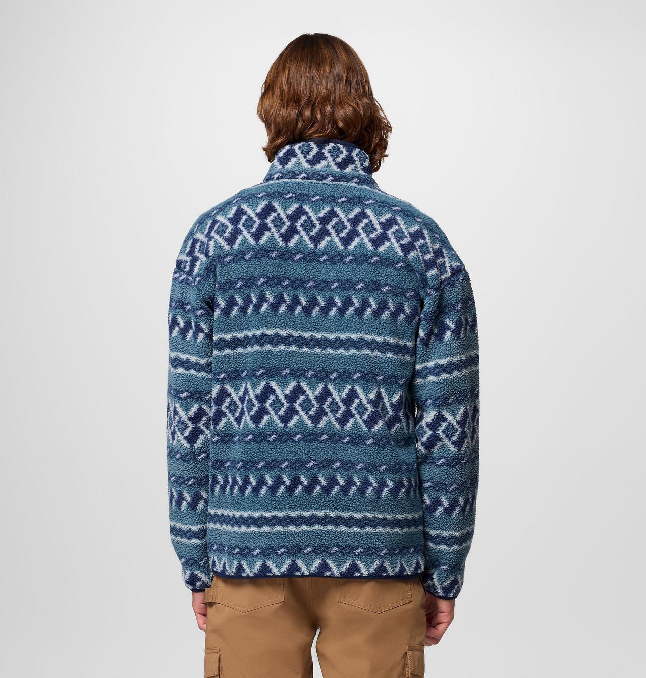 Men's Helvetia™ II Printed Half Snap Printed Fleece Pullover 4