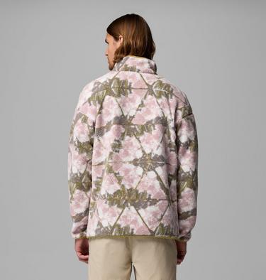 Men's Helvetia II Printed Half Snap Fleece, Color: Pink Agate, Florascope, image 27