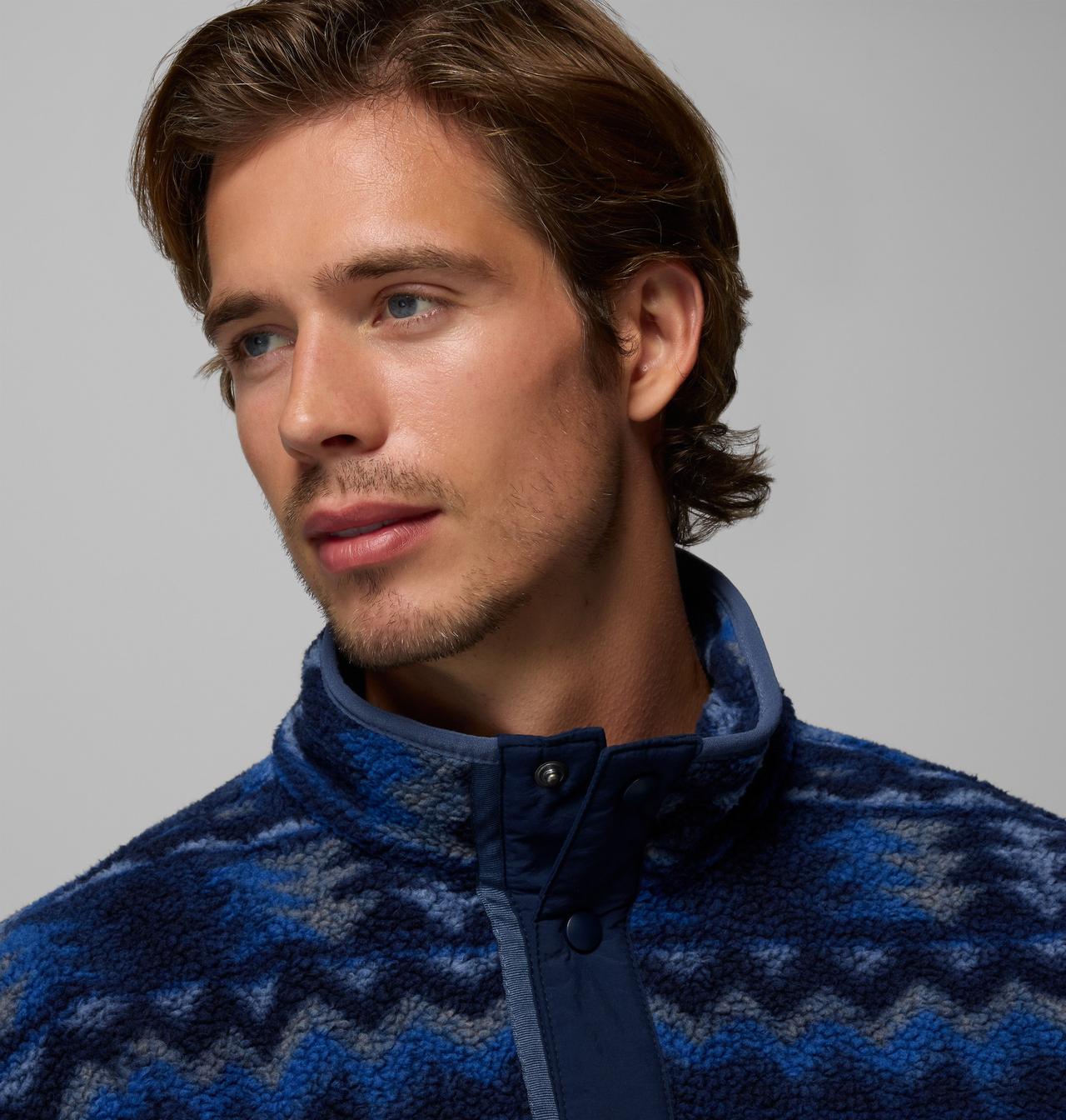 Men's Helvetia™ II Printed Half Snap Printed Fleece Pullover | 433 | S 5