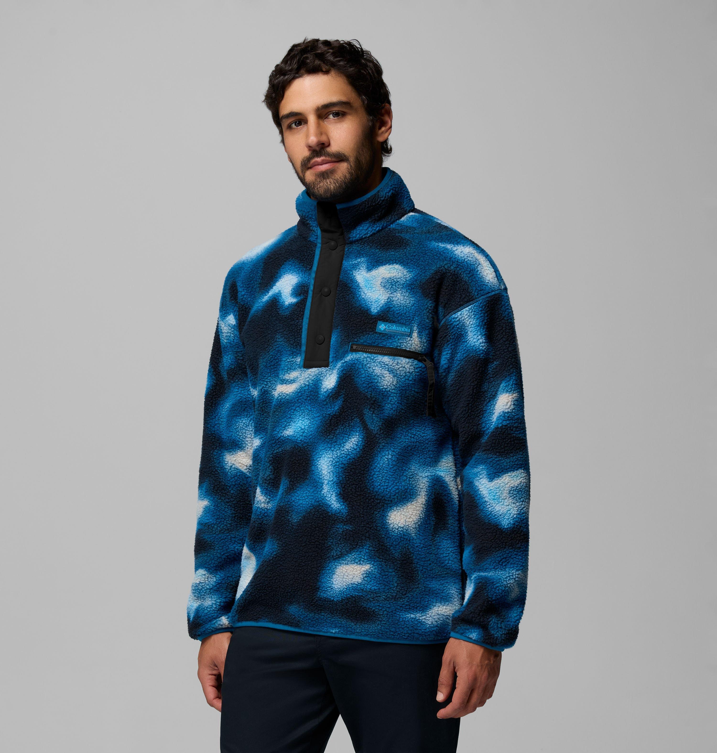 Men's Helvetia II Printed Half Snap Printed Fleece Pullover | 442 | XS 4