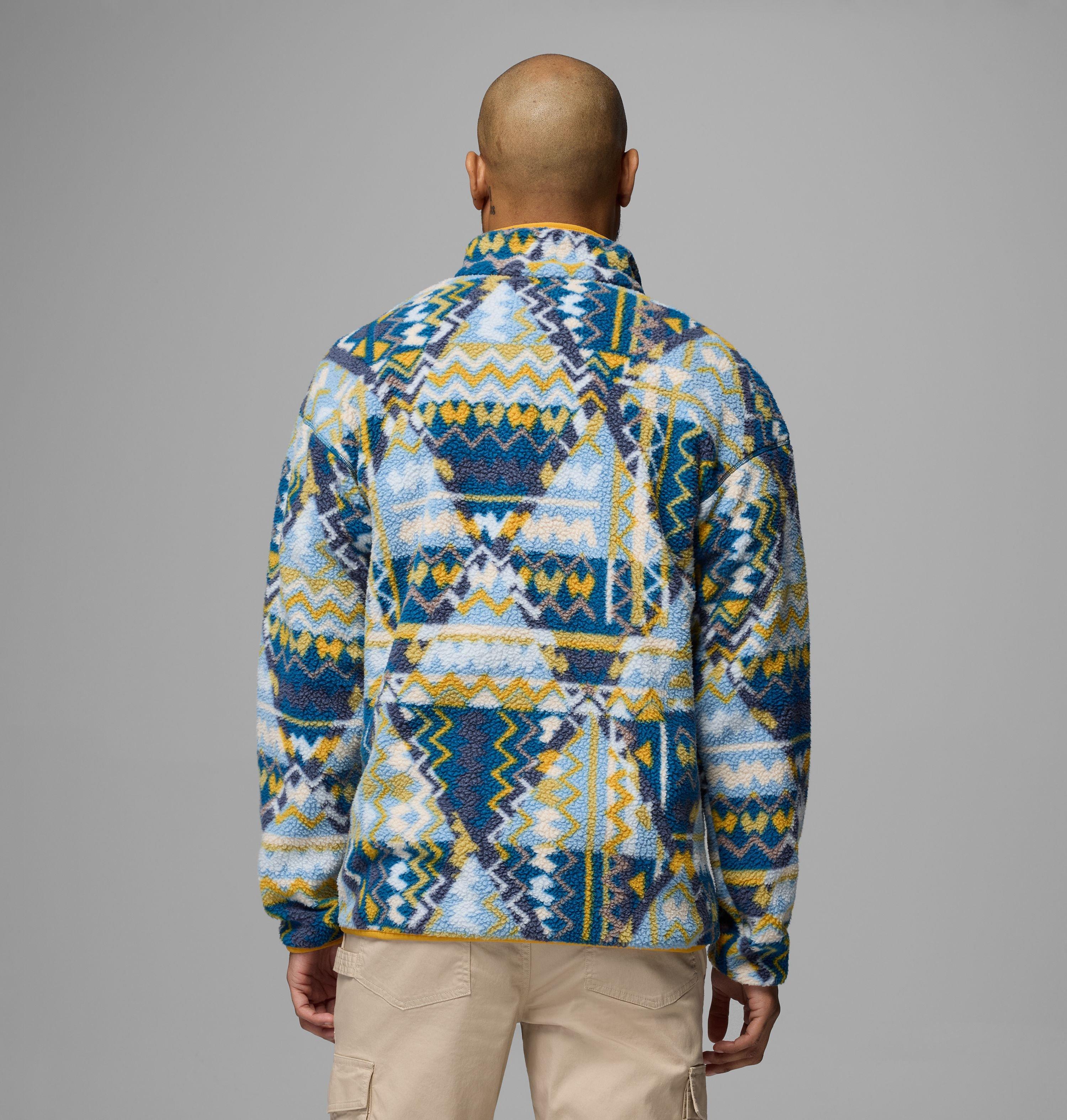 Men's Helvetia II Printed Half Snap Printed Fleece Pullover 3