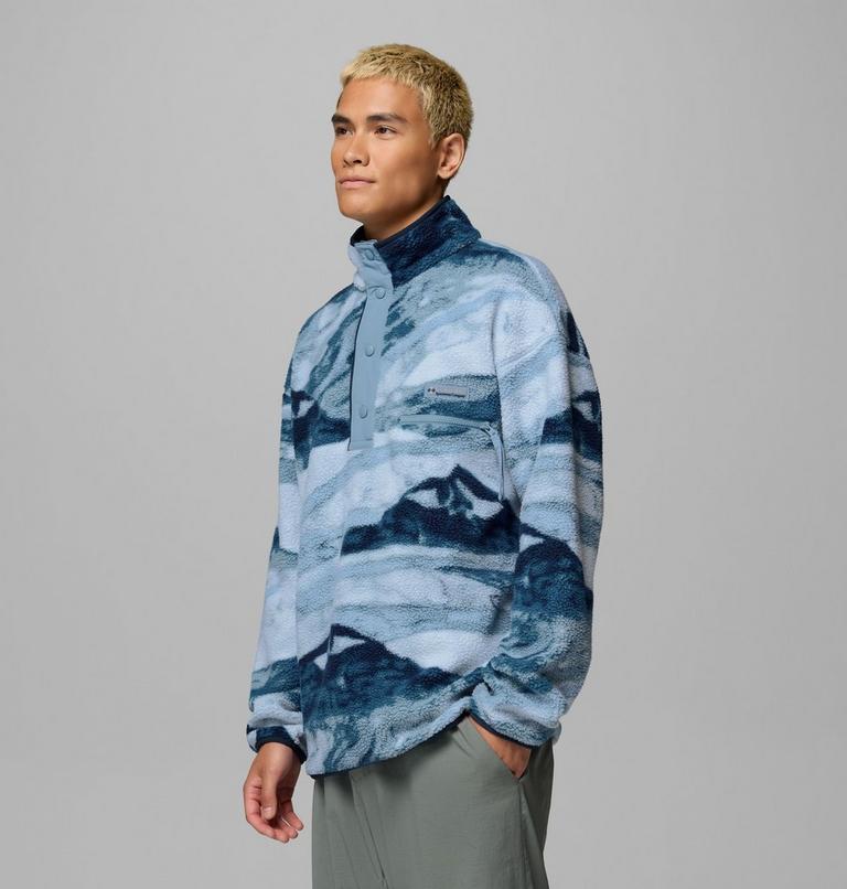 Polaire Streetwear avec Imprim&eacute; Helvetia Homme, Color: Rainy Day Summits, image 4