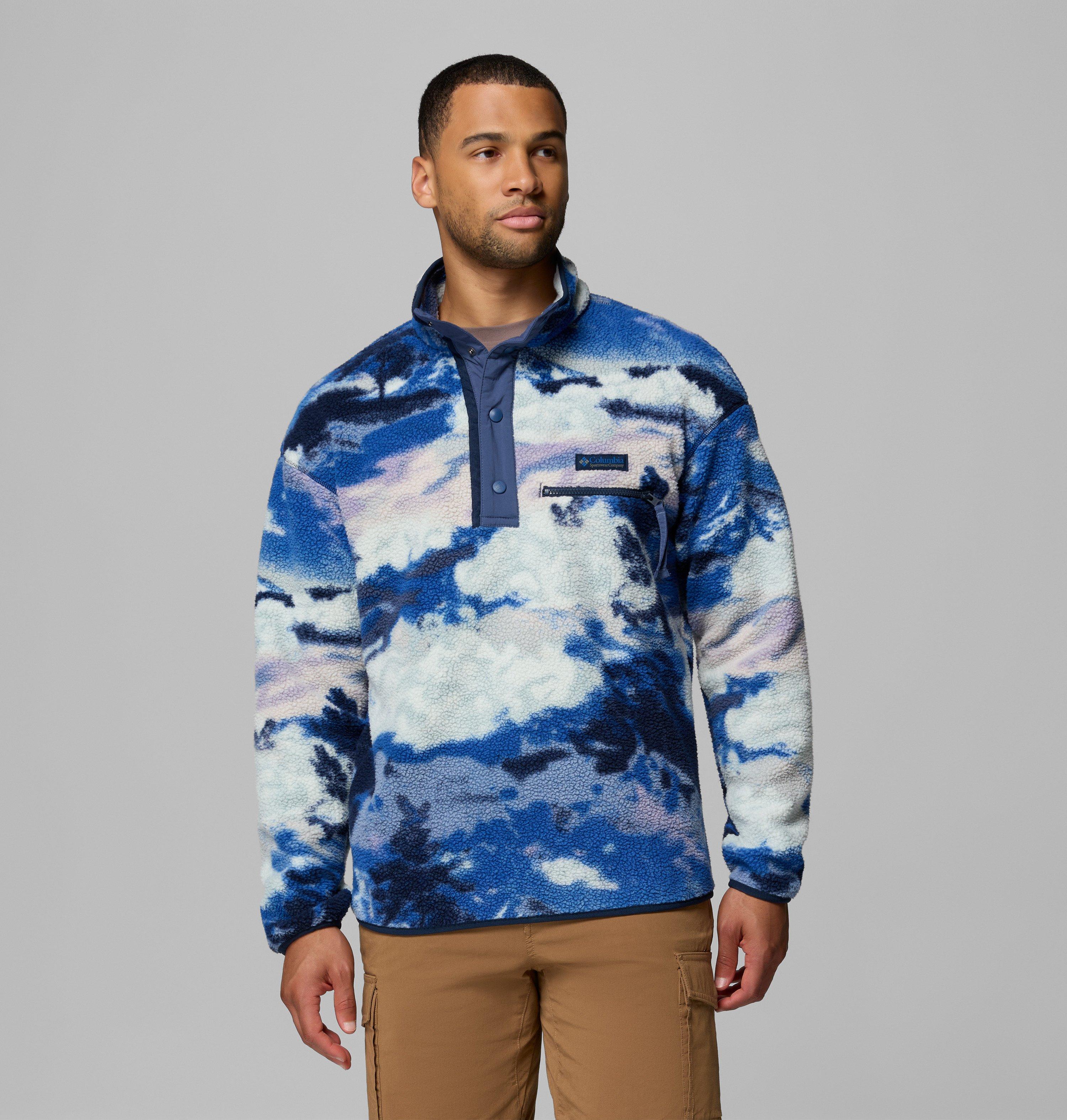 Columbia Men's Helvetia II Printed Half Snap Printed Fleece Pullover-
