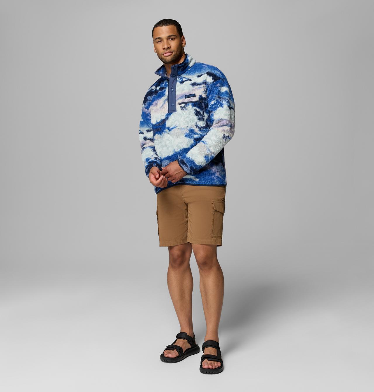 Men's Helvetia™ II Printed Half Snap Printed Fleece Pullover | 462 | M 2