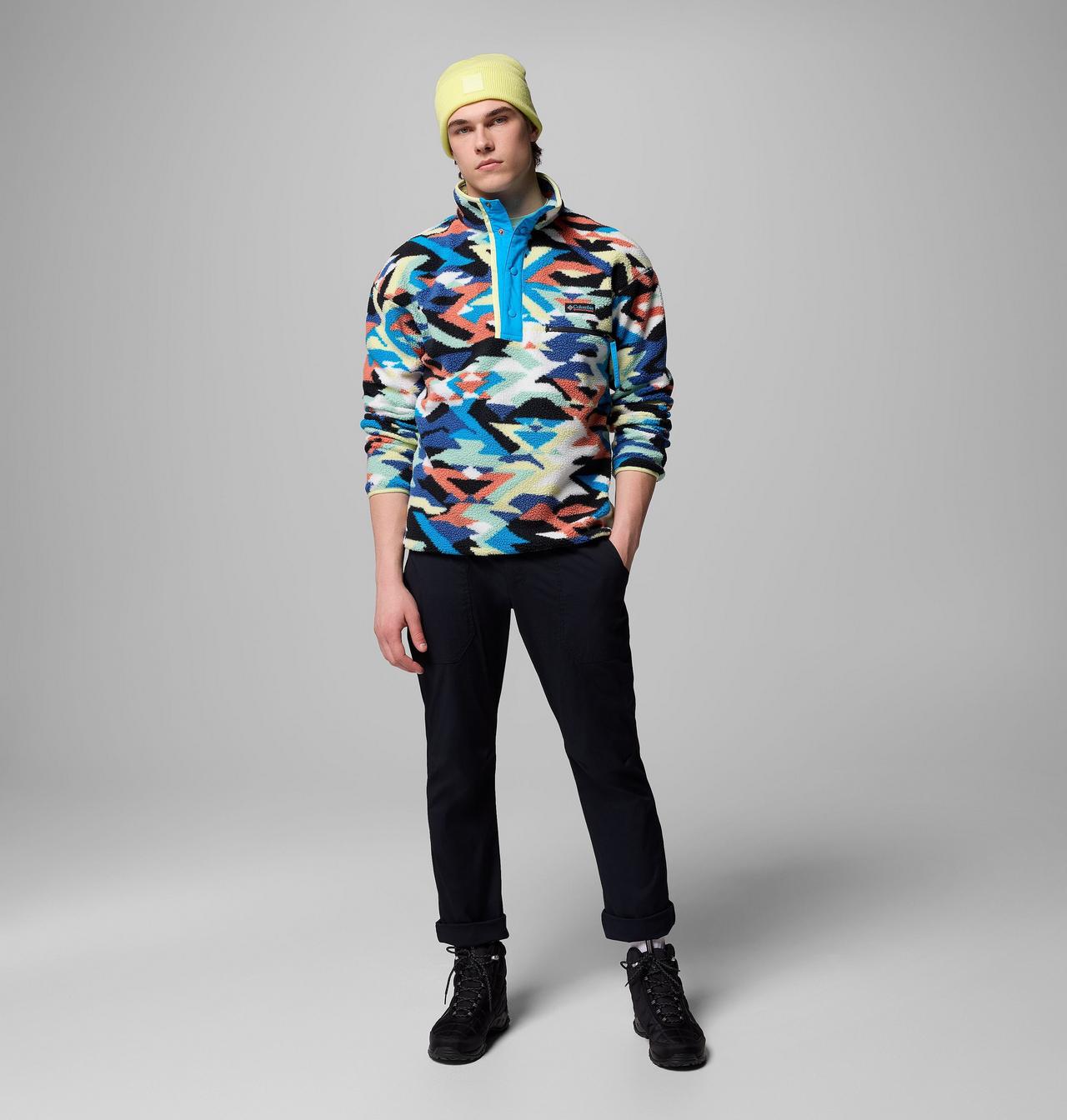 Men's Helvetia™ II Printed Half Snap Printed Fleece Pullover 2