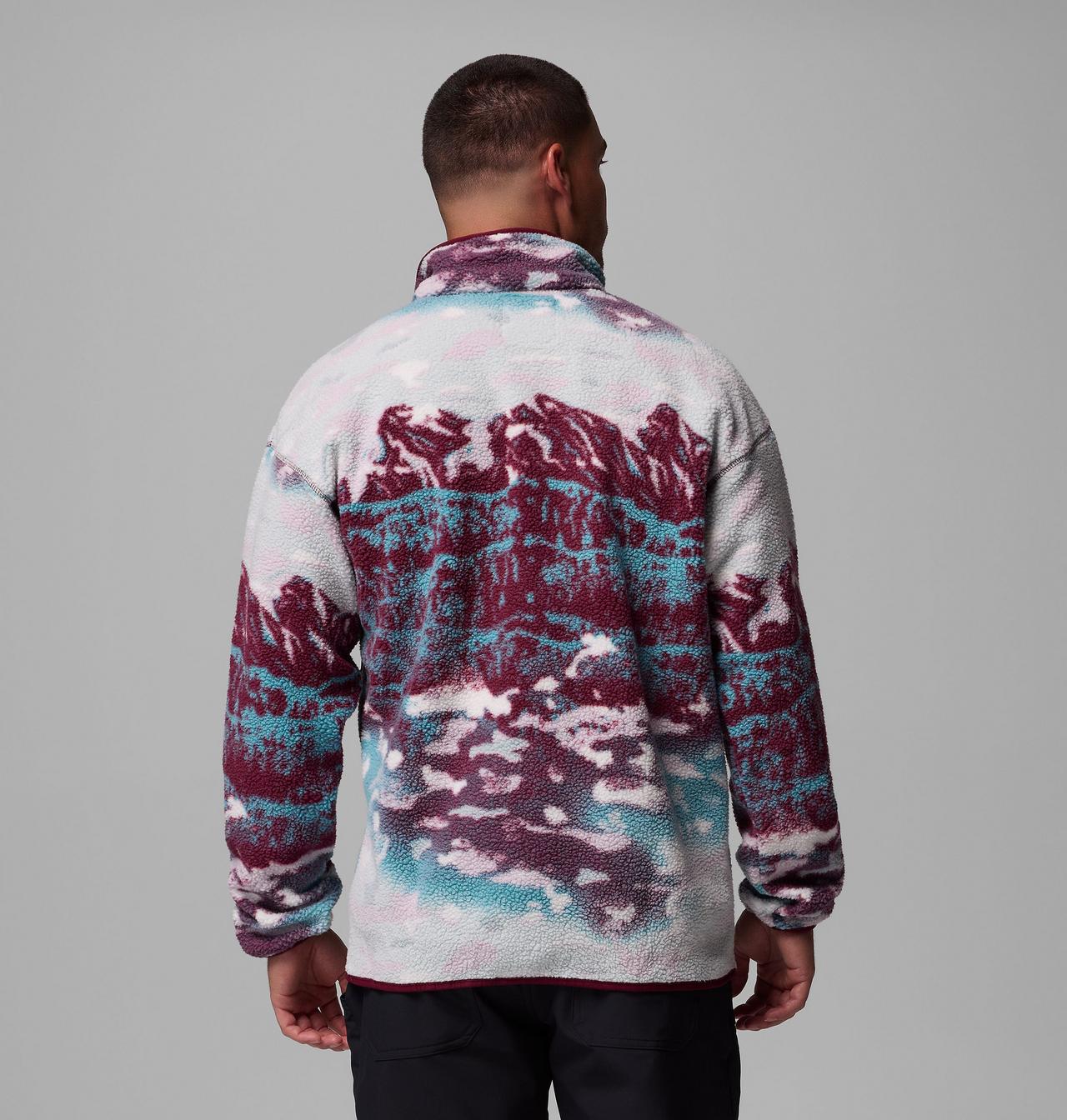 Men's Helvetia™ II Printed Half Snap Printed Fleece Pullover | 624 | M 3