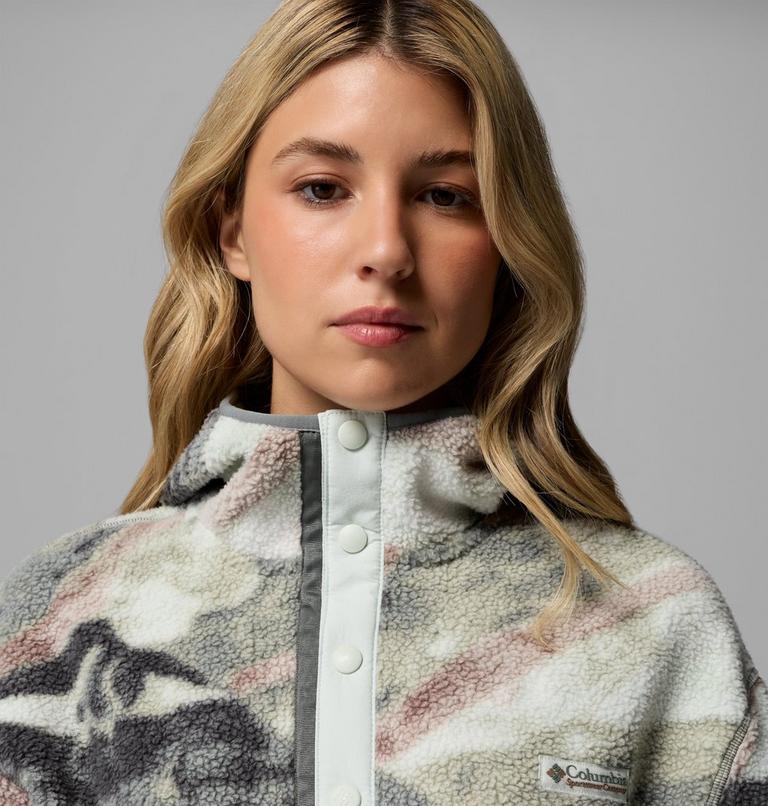 Hoodie en Molleton Sherpa avec Imprim&eacute; Helvetia II Femme, Color: Sedona Sage, Summits, image 5