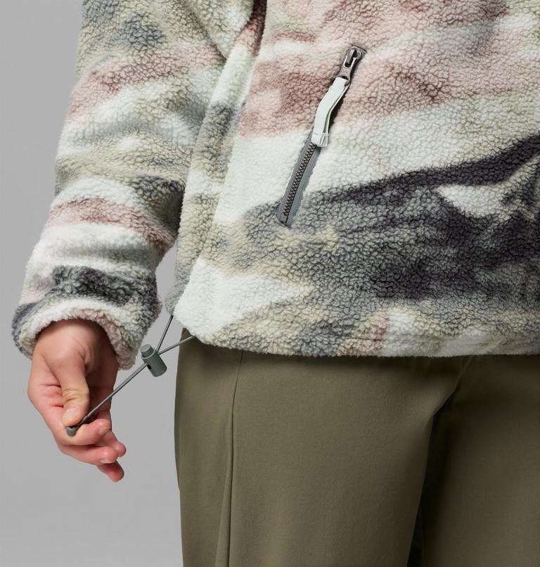 Hoodie en Molleton Sherpa avec Imprim&eacute; Helvetia II Femme, Color: Sedona Sage, Summits, image 6