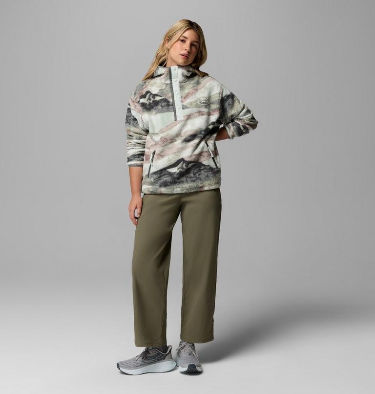 Hoodie en Molleton Sherpa avec Imprim&eacute; Helvetia II Femme, Color: Sedona Sage, Summits, image 2