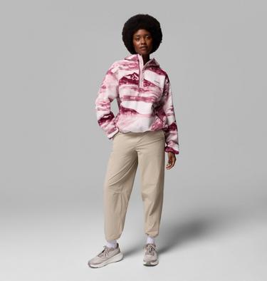 Women's Helvetia II Sherpa Fleece Printed Hoodie, Color: Antique Mauve, Summits, image 2