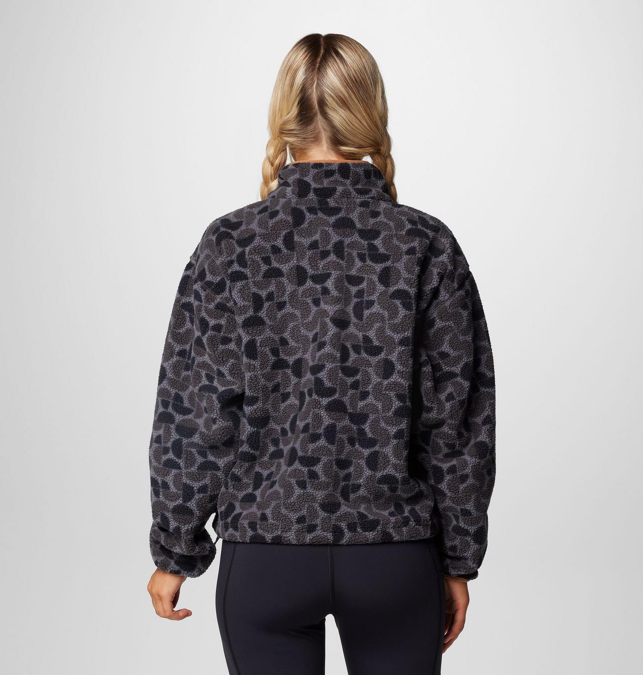 Women's Helvetia™ II Printed Cropped Half Snap Fleece Pullover 2