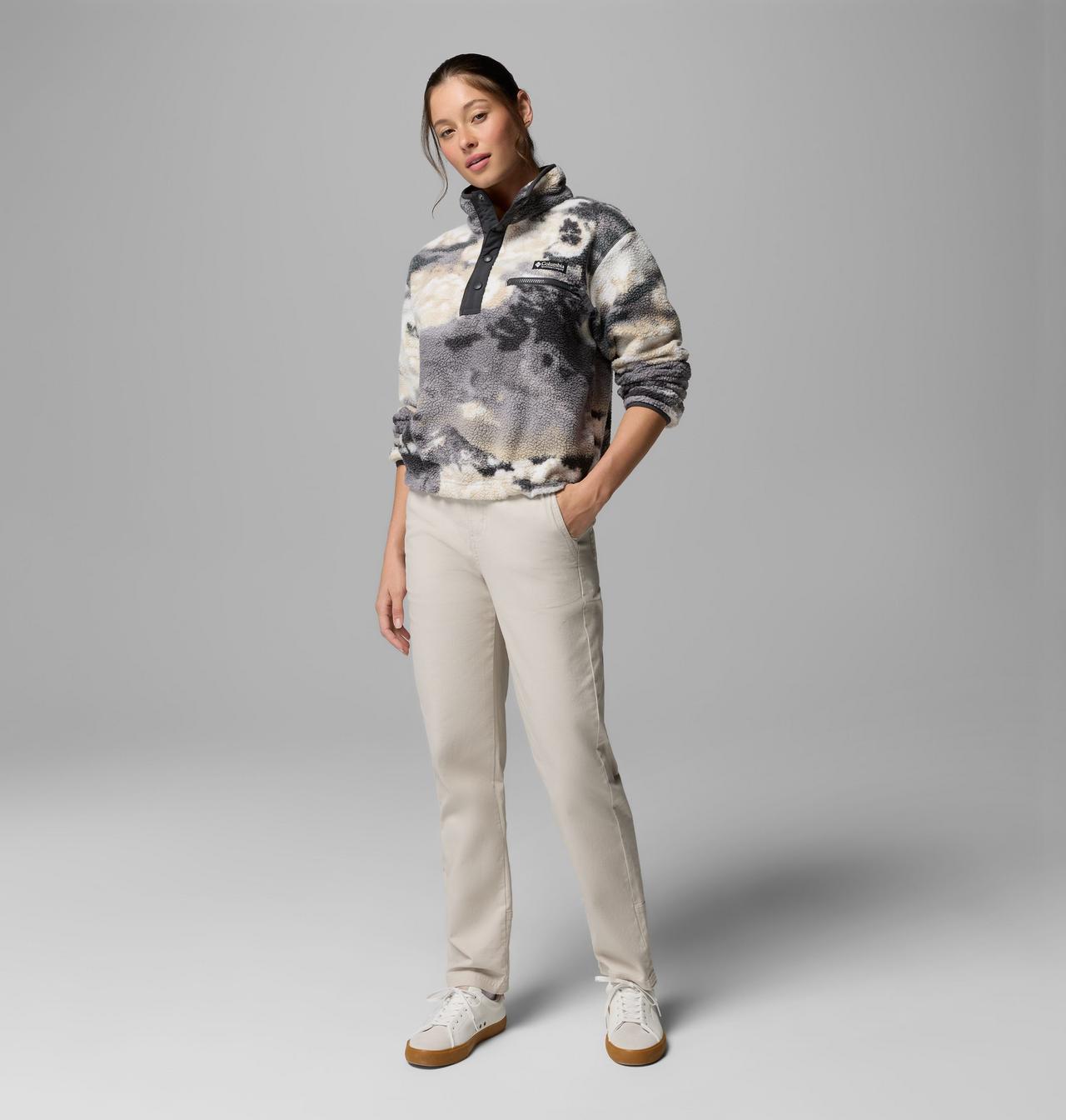 Women's Helvetia™ II Printed Cropped Half Snap Fleece Pullover | 013 | XL 2