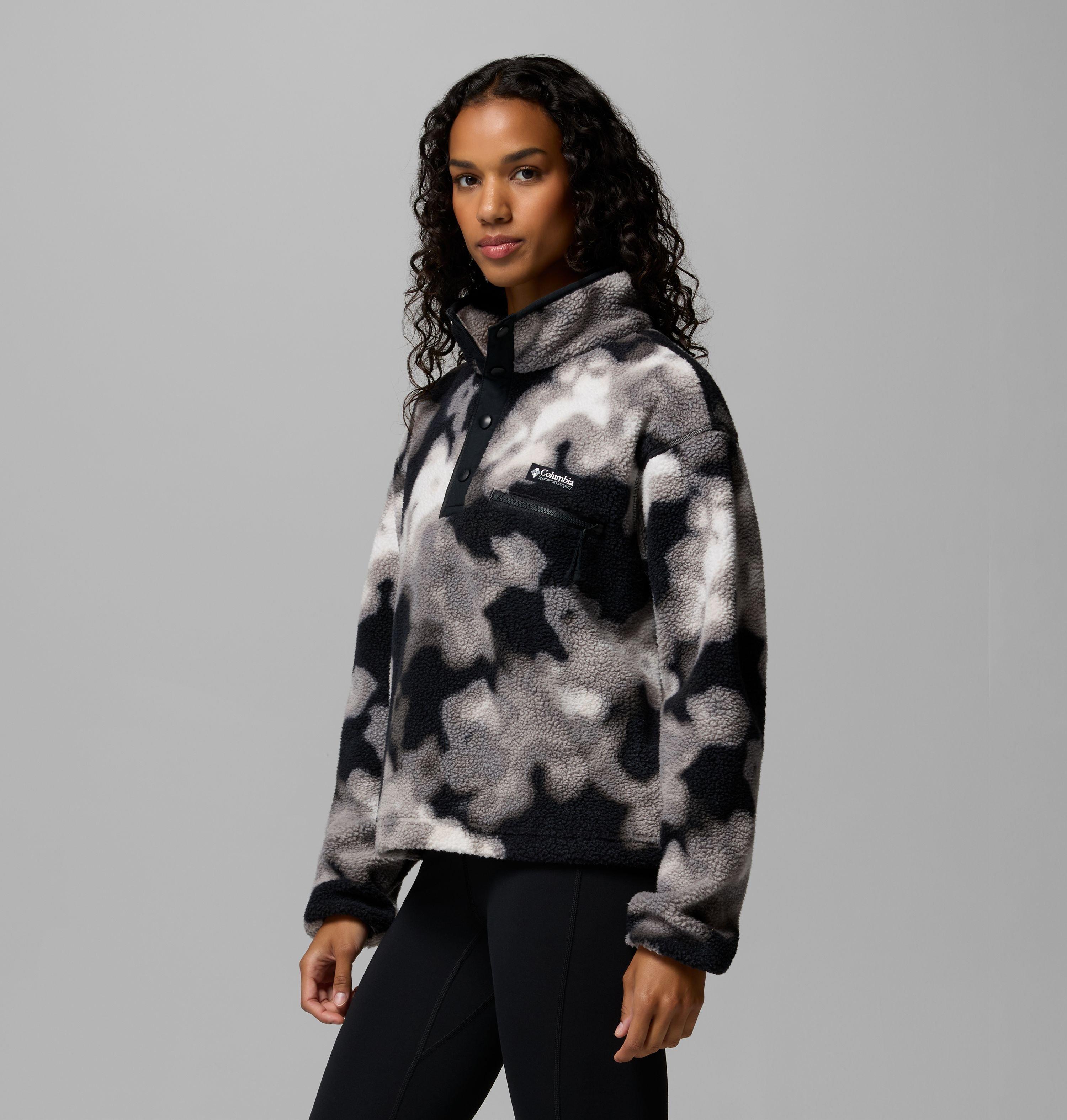 Women's Helvetia II Printed Cropped Half Snap Fleece Pullover | 015 | XL 4