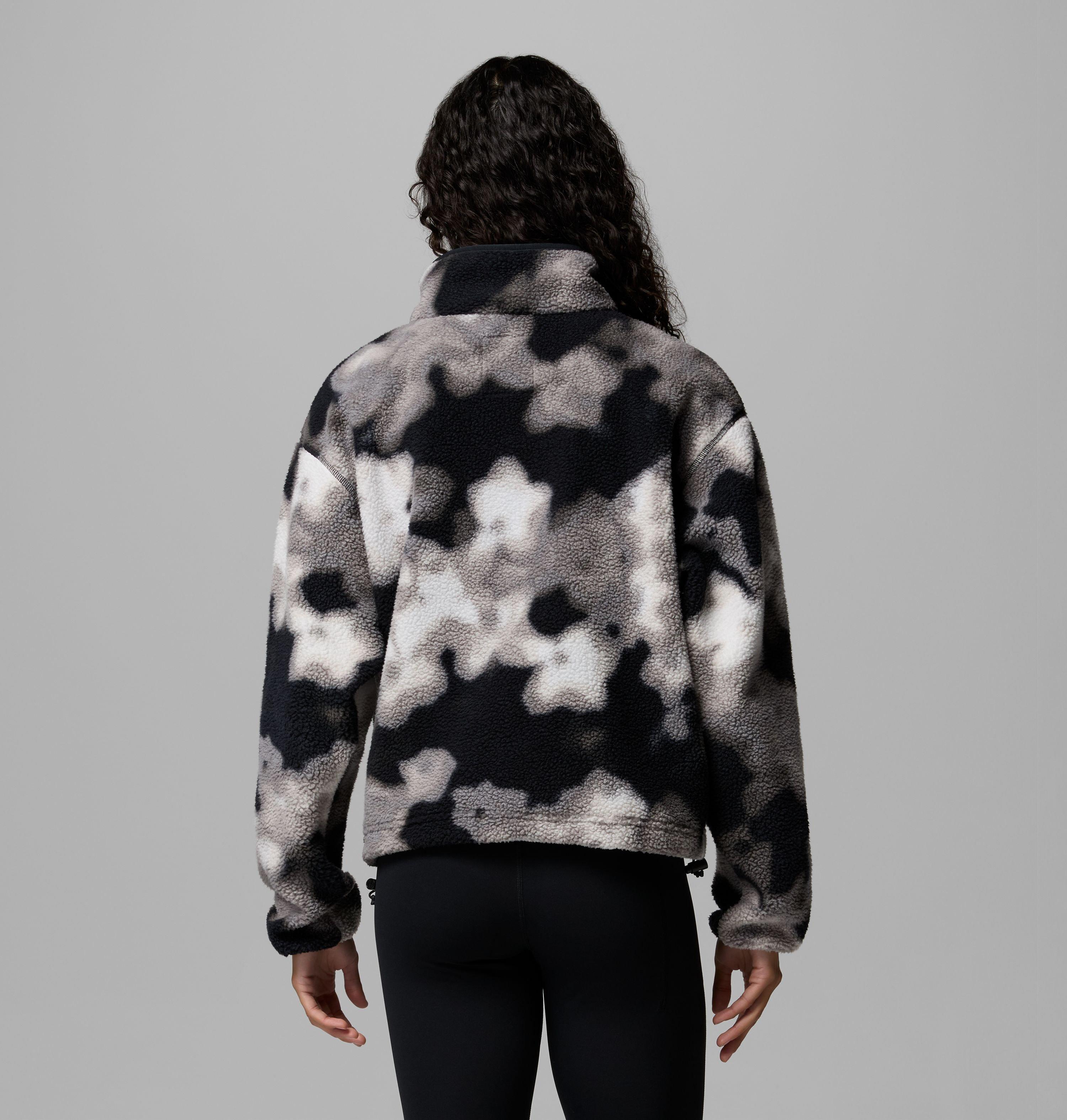 Women's Helvetia II Printed Cropped Half Snap Fleece Pullover | 015 | XL 3