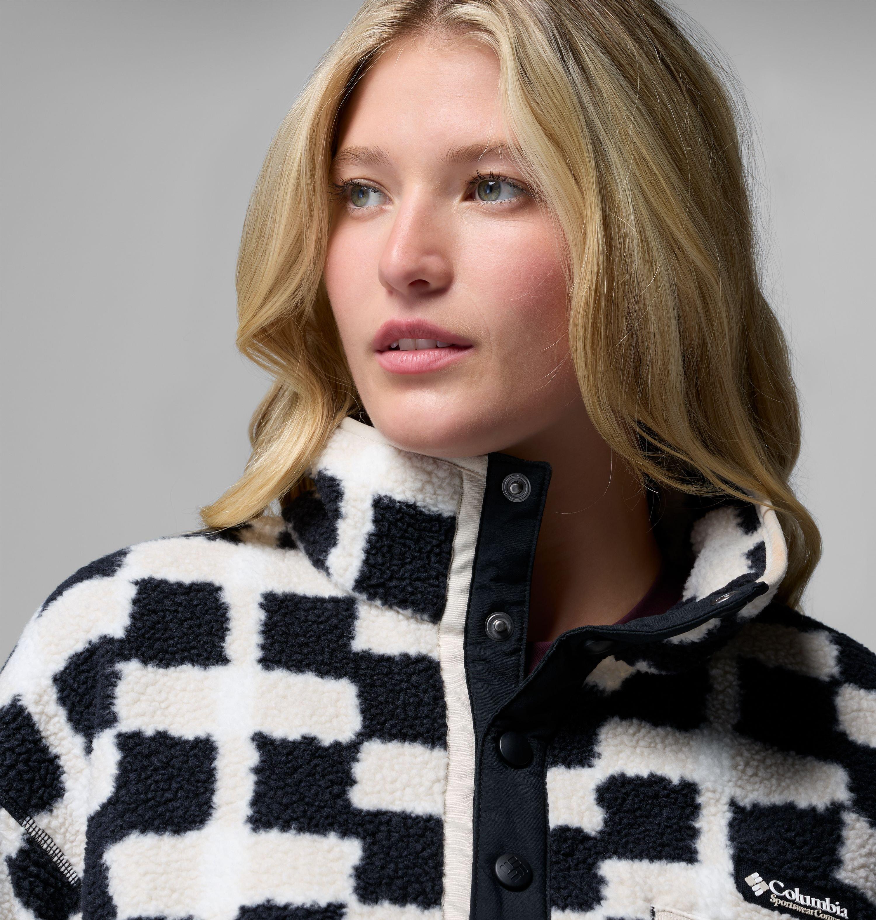 Women's Helvetia II Printed Cropped Half Snap Fleece Pullover | 016 | XXL 5