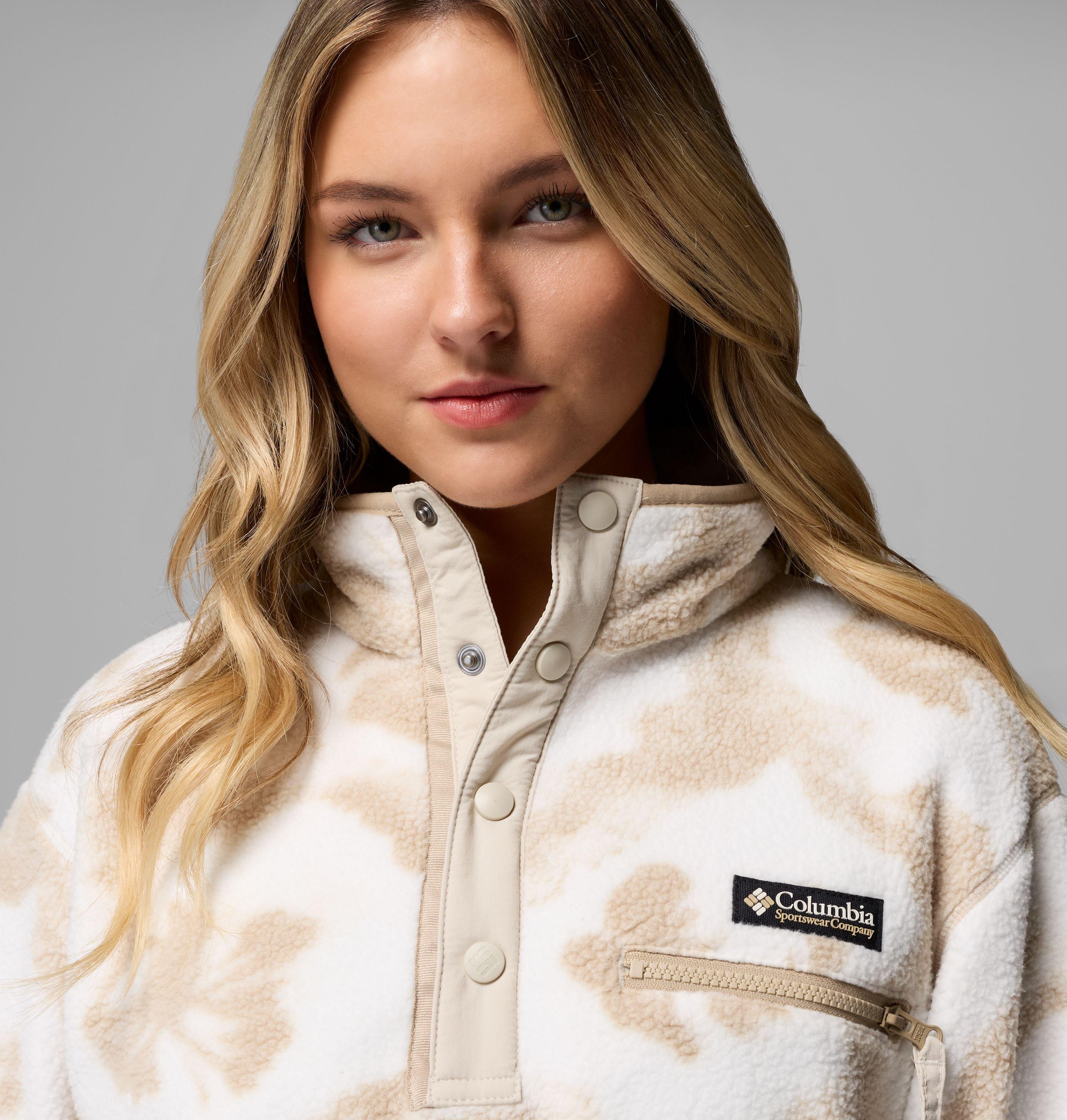 Women's Helvetia II Printed Cropped Half Snap Fleece Pullover | 126 | XL 5
