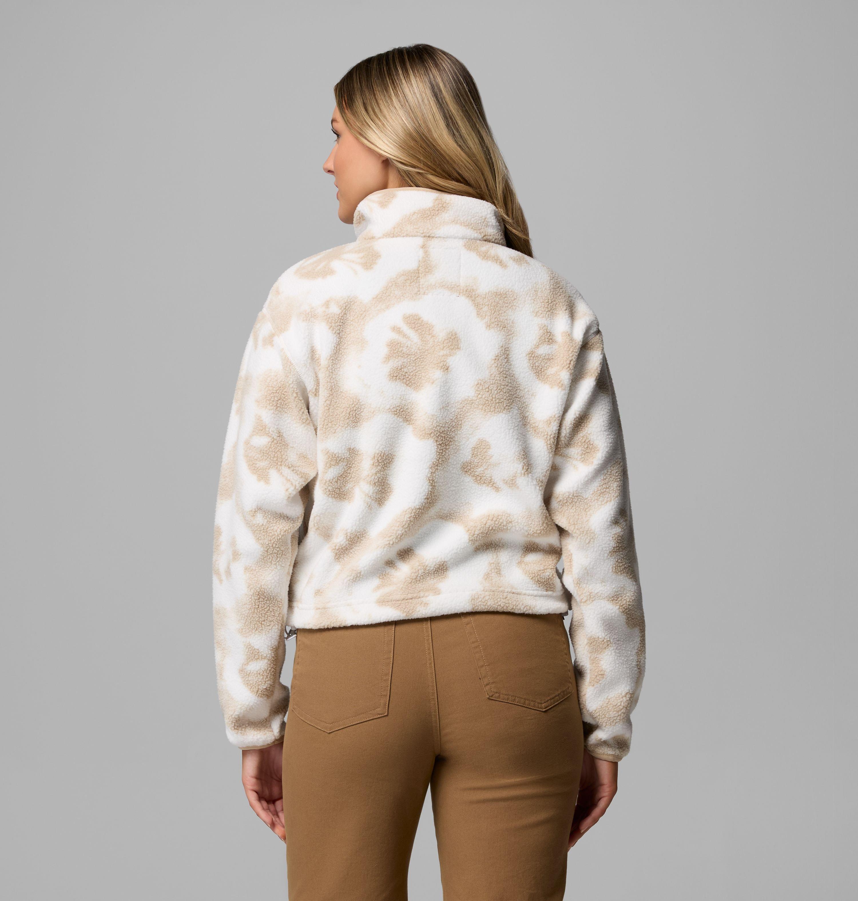 Women's Helvetia II Printed Cropped Half Snap Fleece Pullover | 126 | XL 3
