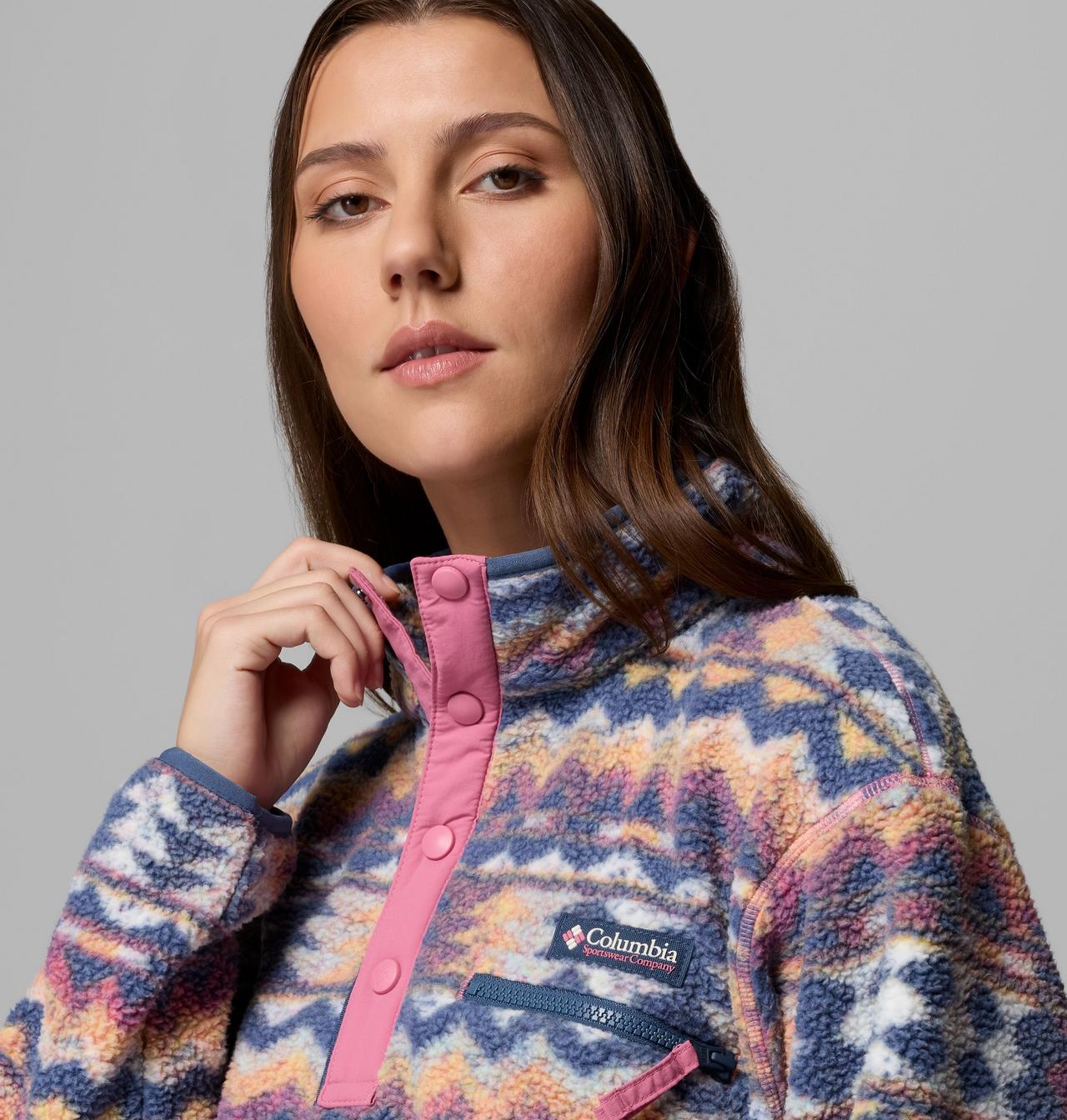 Women's Helvetia™ II Printed Cropped Half Snap Fleece Pullover | 127 | XXL 5