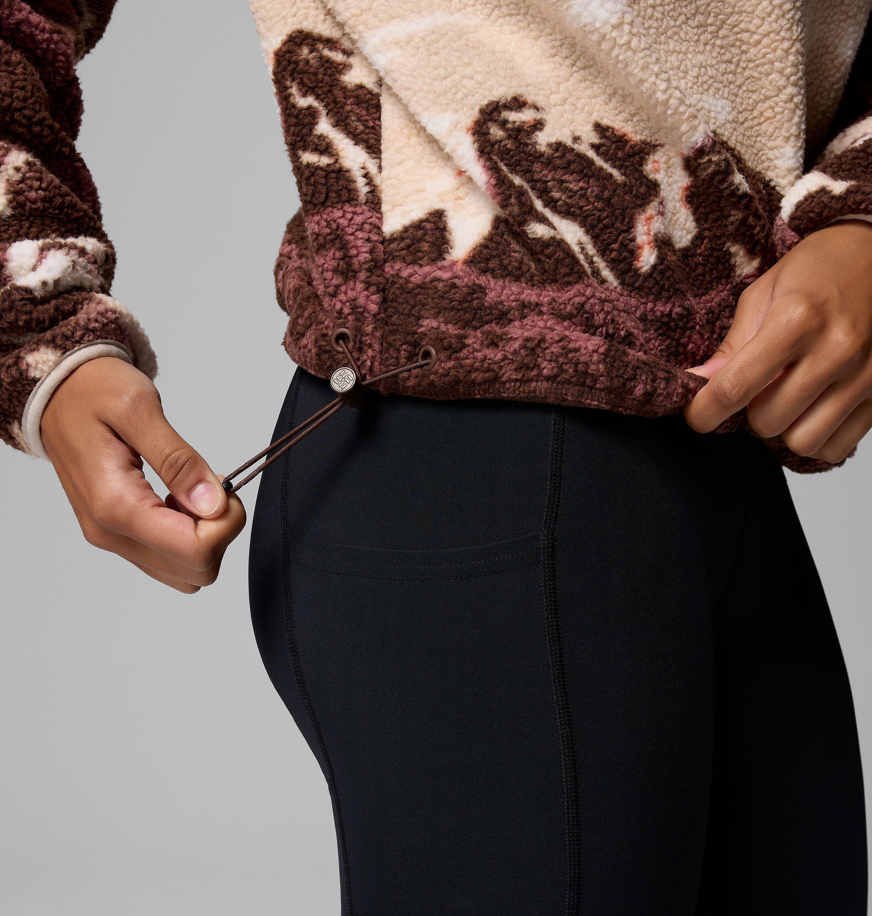 Women's Helvetia II Printed Cropped Half Snap Fleece Pullover | 256 | XS 6