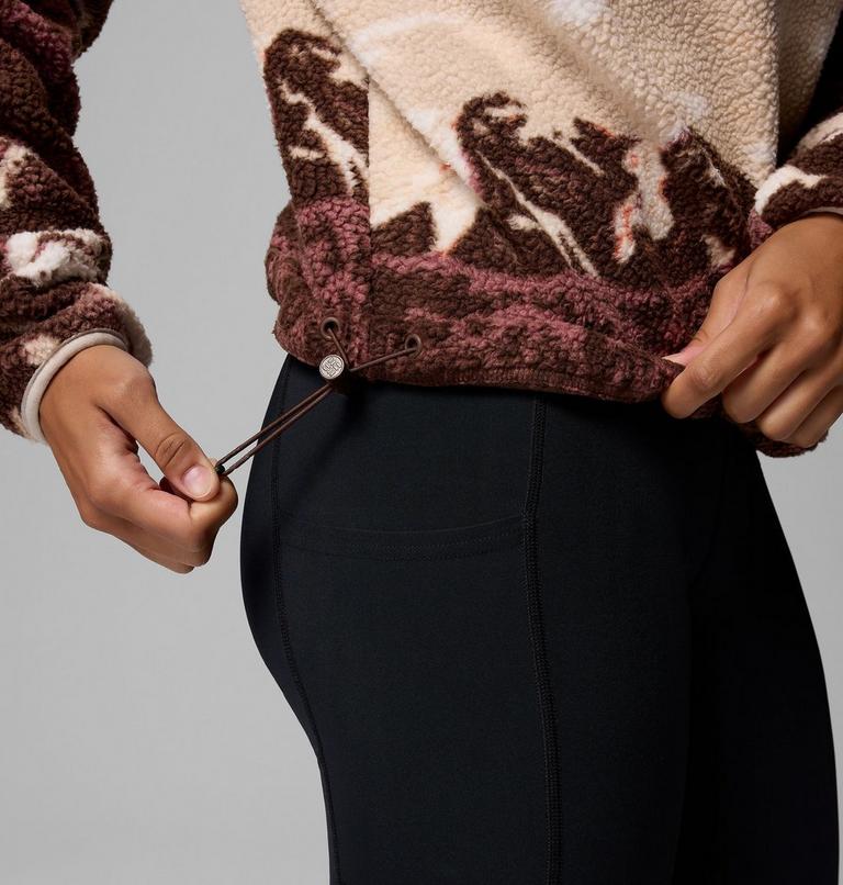 Helvetia II Printed Cropped Half Snap, Color: Tobacco Sisters, Dark Stone, image 6